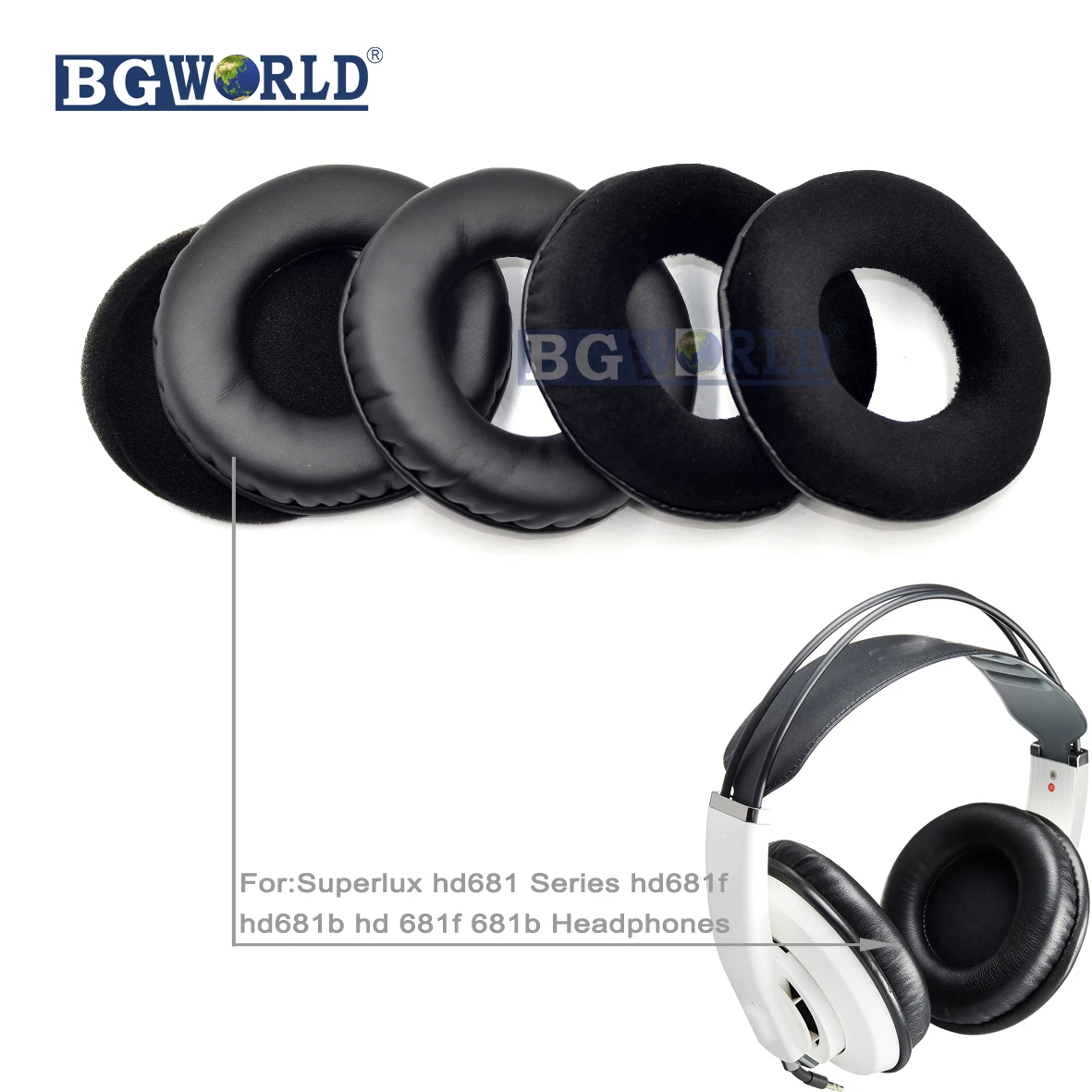 BGWORLD Замена амбушюры Подушка для наушников earmuff foam Superlux HD681EVO HD 681 EVO | Электроника
