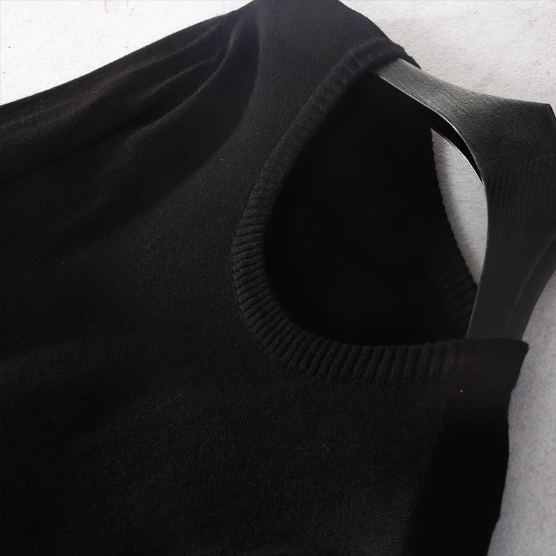 Modo Una L Naturale Arrivi Black 3xl collo Inverno 2018 Stivali Ginocchio Al Di O Abiti Pieno Delle Linea Donne Samgpilee Rivetto Nuovi Casual Stampa Manica qZwnBXp