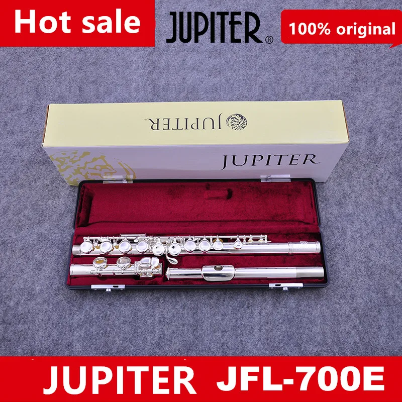 

Genuine JUPITER JFL 700E Brand New C Tone Metal Flute 16 Key Colsed Cupronickel Body With E Key Split Instrument With Case