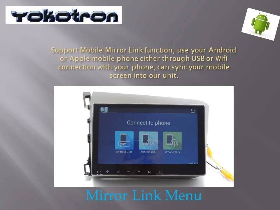Mirror Link  Menu