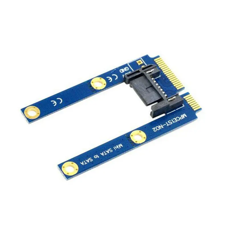 Great Q 50 мм Mini PCI E mSATA SSD к плоскому SATA 7 контактному жесткому диску PCBA Удлинительный