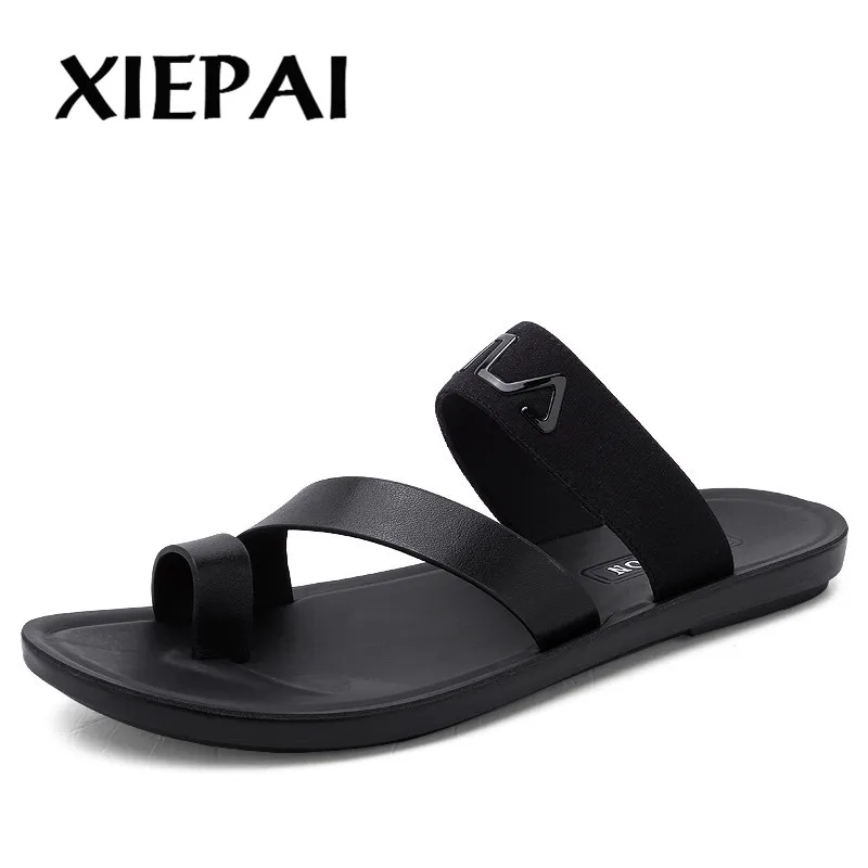 

Leather Sandals Men Casual Open Toe Summer Shoes Breathable Fisherman Style Casual Beach Sandals Business Men's Sandals Footwear