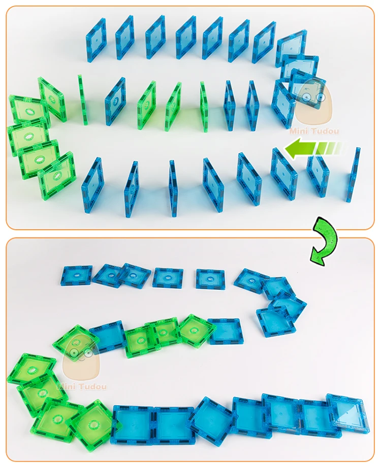Магнитные игры 72-98 шт. магнитные плитки прозрачные магнитные Конструкторы строительные блоки игрушки для детей