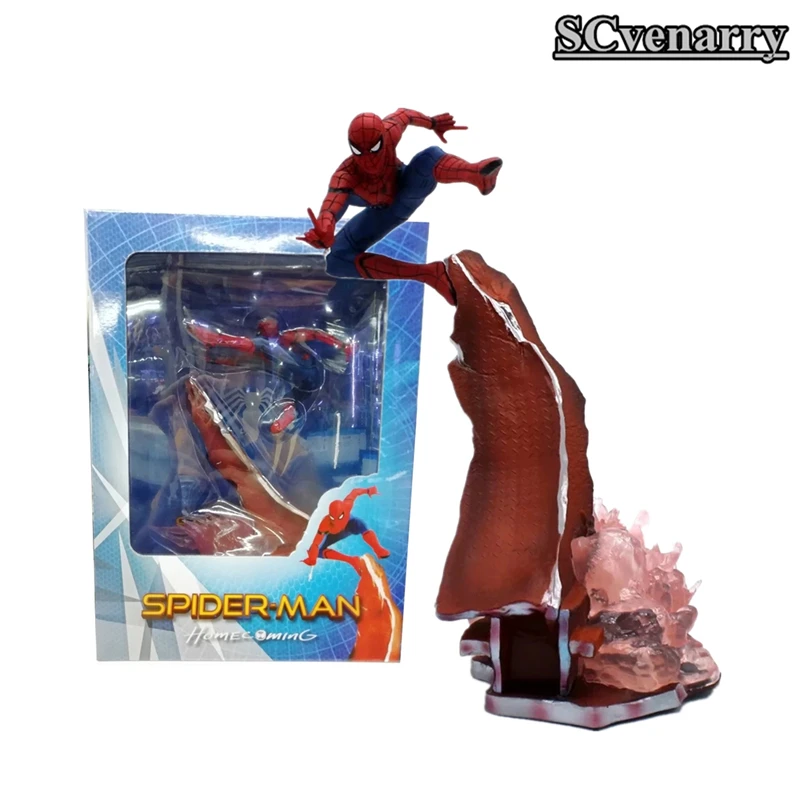 

23CM Spider-Man Homecoming Spiderman 1/10 Scale Statue PVC Figure Model Toy Collection