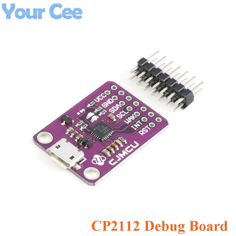Плата фиксации CP2112 USB к SMBus I2C модуль связи 2 0 MicroUSB 2112 набор для оценки | Интегральные схемы -32954647760
