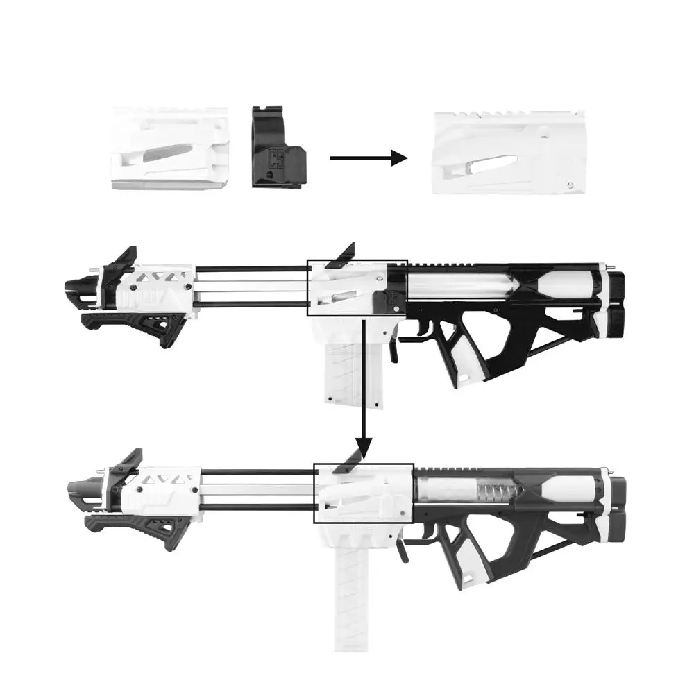 Рабочий мод F10555 caliborn бластер 3D печать DIY наборы цвет черный белый