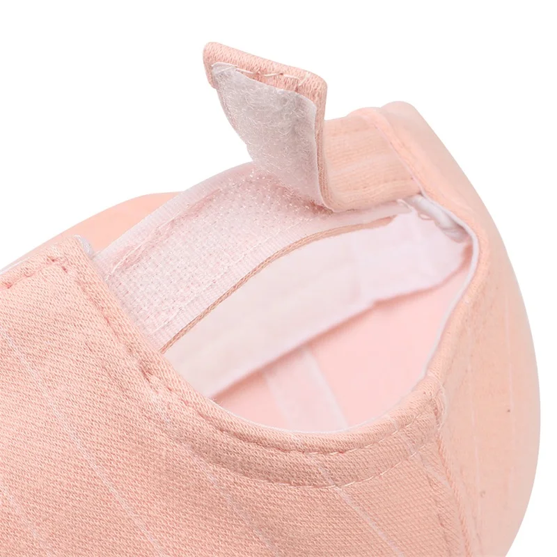 Striped Cotton Baby Cap Smile Casual Kids Sun Cap Embroidery Pink Gray Hat For Baby Boys Spring Summer Cute Baby Girls Clothing (5)