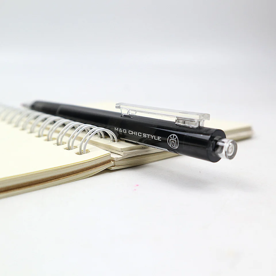 Press Type Gel Pen Black Ink 0.38mm Office Supplies Stationery Gel Pens For Students Writing High Quality GEL PEN 4Pcs/lot