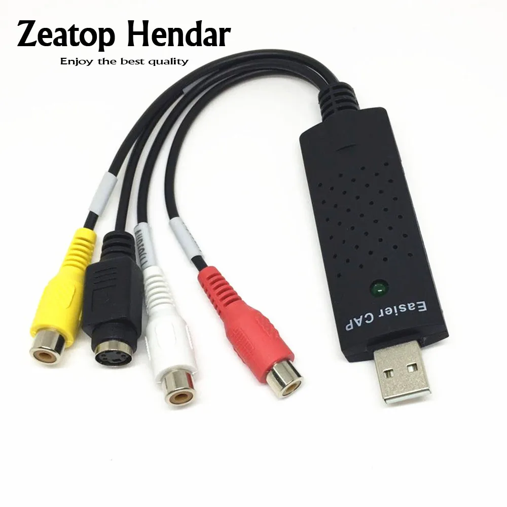 1Pcs UTV007 USB 2.0 Easiercap Audio Video VHS to DVD Converter Capture Card Adapter for Win7/8