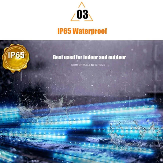 Chuva de Meteoros Movido a Energia Solar à Prova Tubos de Luzes Luz do Feriado da Árvore do Jardim Chuva Água cm 8 Led d' 50 6 LED chuva de Meteoros Chuva Luz Do