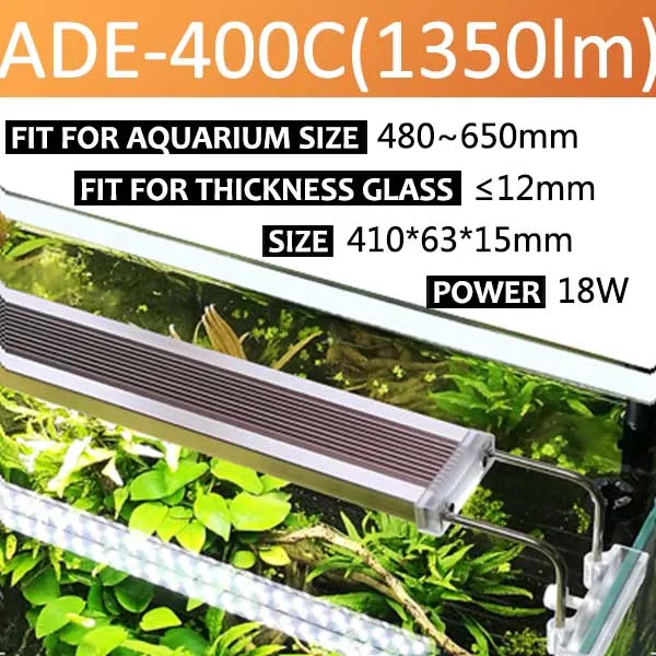 Nicrew светодиодный светильник для аквариума растительный светильник 7500K 12W 14W 18W 24W супер тонкий растительный светильник ing для аквариума