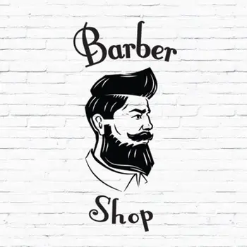

Barber Shop Gentlemens Hair Men Salon Window Vinyl Sign Sticker Lettering Beauty