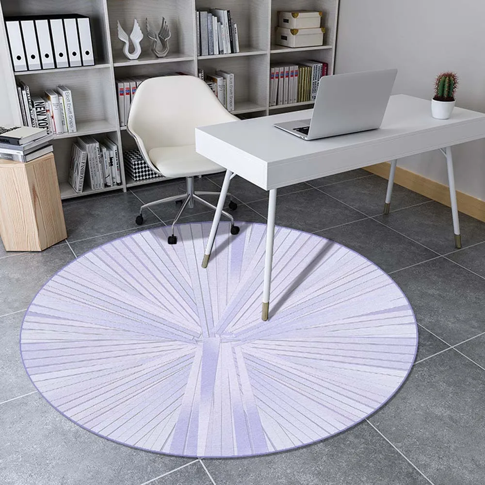 Nordic Gray Series Round Carpets for Living Room Computer Chair Area Rug Children Cloakroom Rugs and Carpets Play Tent Floor Mat