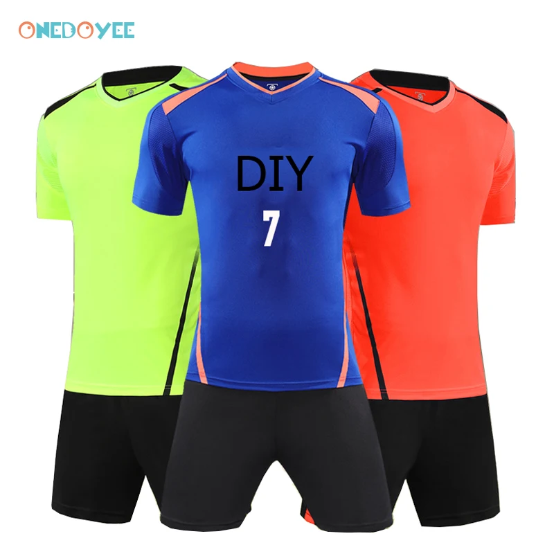 Onedoyee الرجال لكرة القدم الفانيلة مجموعة مخصص اسم فوتبول نادي زي كرة القدم فريق كيت دعوى التدريب جيرسي قميص الرياضة المحملة