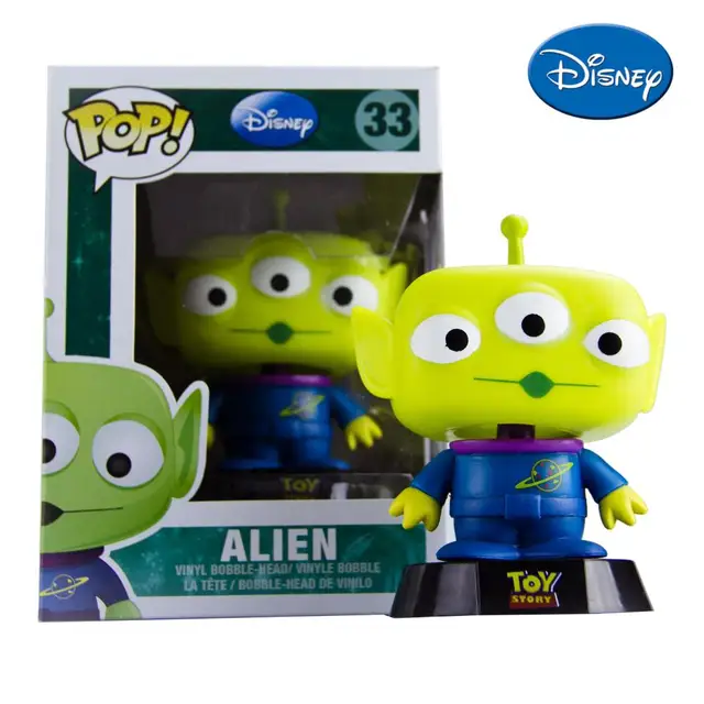 Genuine FUNKO POP Toy Story three strange alien Q edition bobblehead