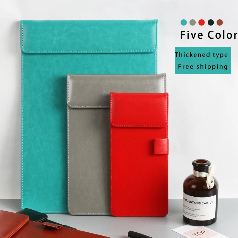 

A4 Clipboard Portfolio Classical Multi-function Leather Organizer Professional Portable Office Stationery Clip Folder Portfolio