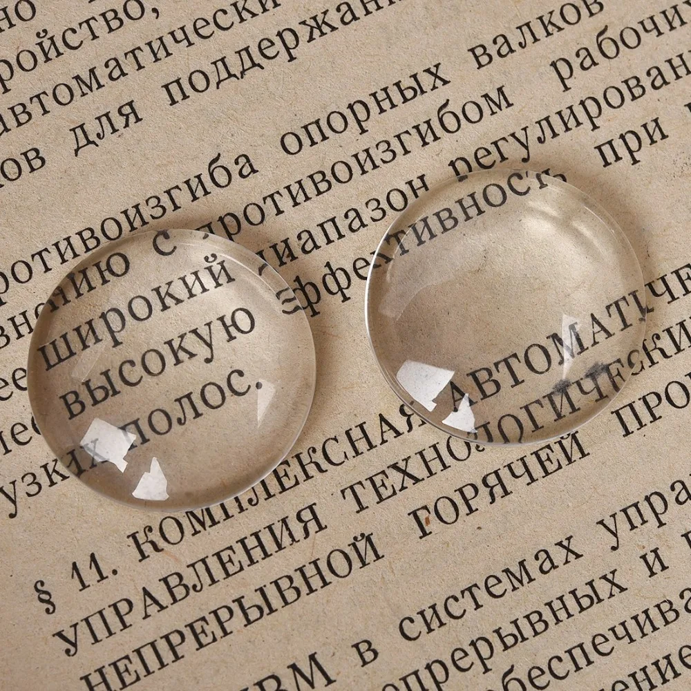5 шт./лот 38 мм круглые кабошоны прозрачное стекло прозрачная плоская задняя часть