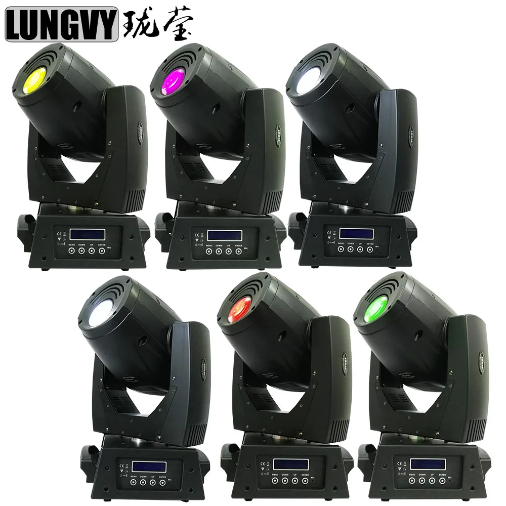 

Free Shipping 6pcs/Lot 180W LED Spot Moving Head Light Fixture Color Gobo Lighting Professional DJ Disco Stage Light