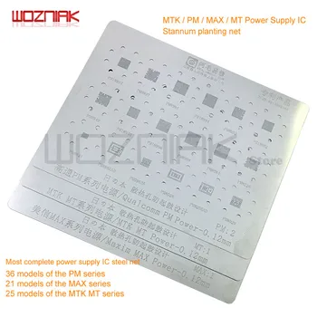 

Wozniak Multi-function for MTK / PM / MAX / MT Power IC Stannum Planting Net 0.12mm Precise Tin Mesh Steel Net Tools