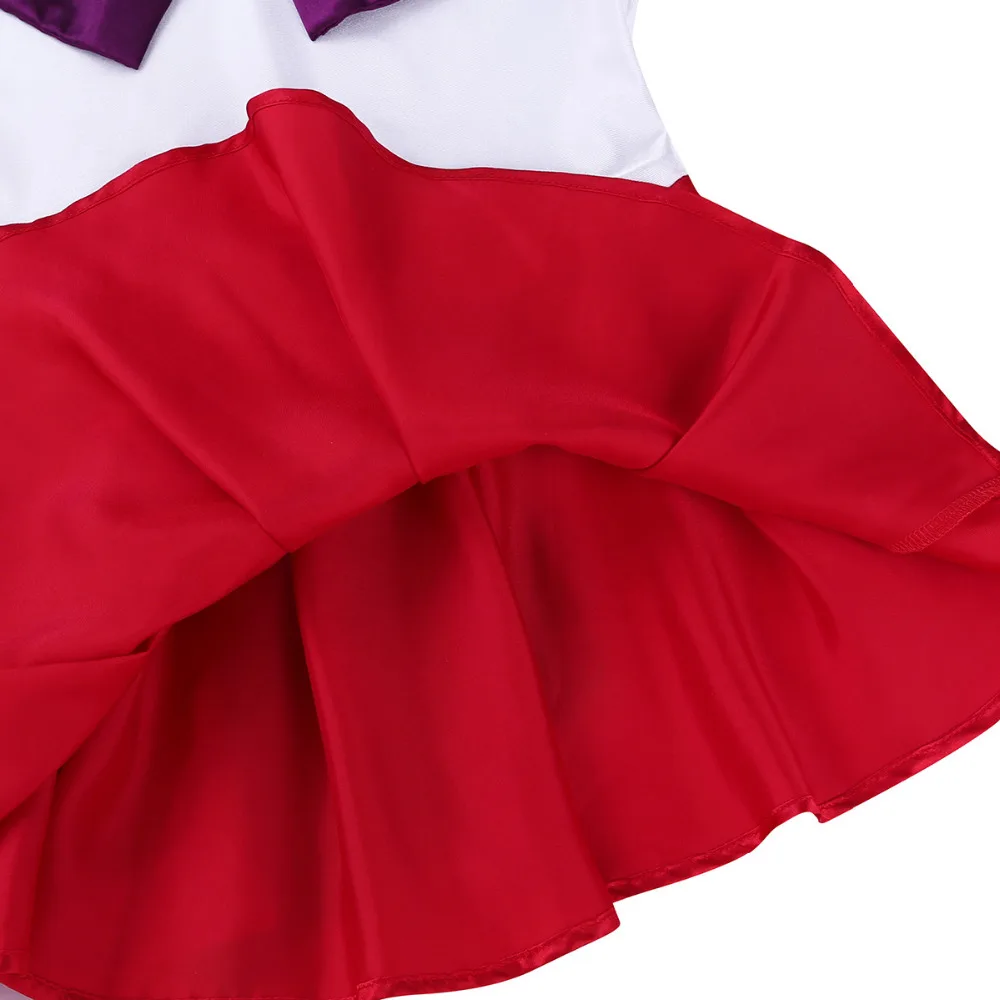Iiniim 2 шт. для женщин обувь для девочек кепки рукавом Цвет Блок бантом Сексуальная Sailor Школьная обувь Хэллоуин косплэй костюм платье с
