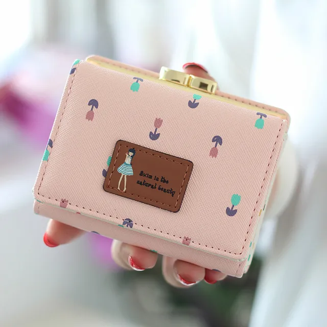 Harajuku wallet female short style Japan and South Korea version of the