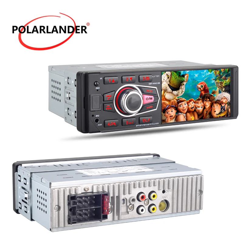 1 Din coche Radio 4032UM 4,1 pulgadas Bluetooth/FM/USB/AUX/SD MP3 PRemote Control HD 1080 P pantalla Autoradio