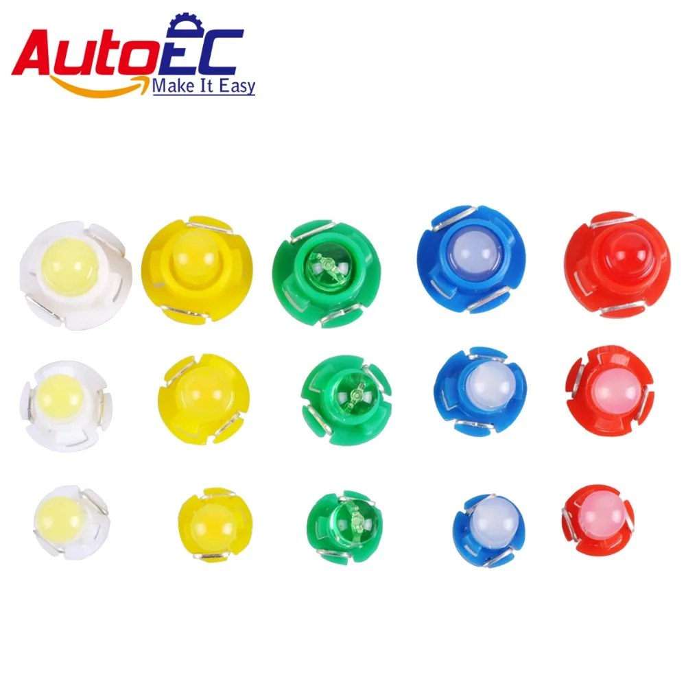 

AutoEC 10x T3 T4.2 T4.7 COB Dashboard Warning Indicator Light Bulbs Warning Indicator Light 12V #LA15