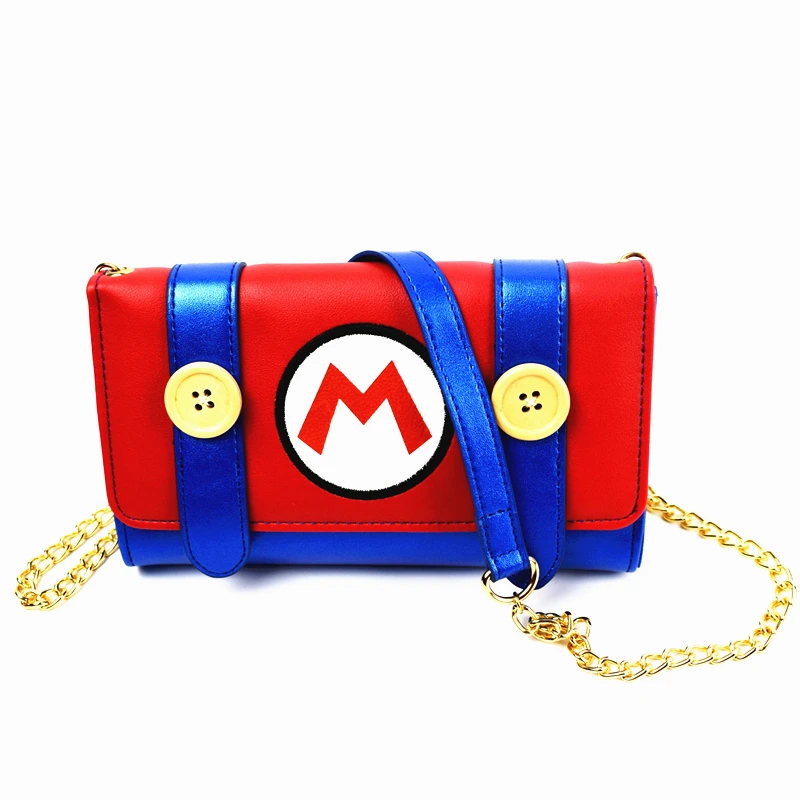 

Hot Sell Super Mario Women Handbag Lady Rivet Chain Fashion Leather Shoulder Bag Girl Crossbody Bags