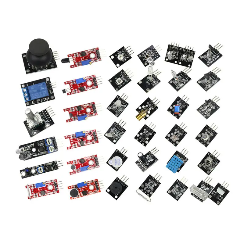 45 в 1 сенсорные модули стартовый набор для Arduino лучше, чем 37 в 1 комплект датчика высококачественные части инструмента