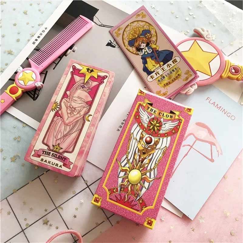 1 комплект Аниме Cardcaptor Sakura Clow Card Косплей Prop KINOMOTO SAKURA Card Captor карты с Сакурой Таро 56 шт