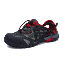 2019 Hiking Boots Men Breathable Sport Summer Shoes Anti-skid Climbing Trekking Sports Sneakers Plus Size 39-47 colombia shoes