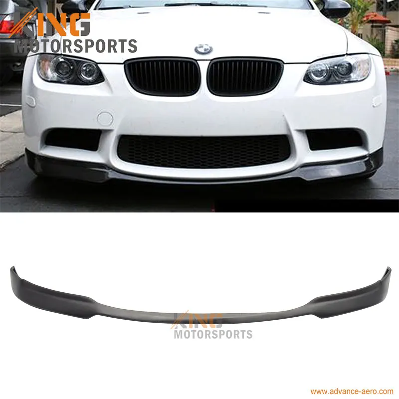 Для 2008-2013 BMW E90 E92 E93 M3 AC-S Стиль переднего бампера губ полиуретан Неокрашенный Черный из искусственной кожи