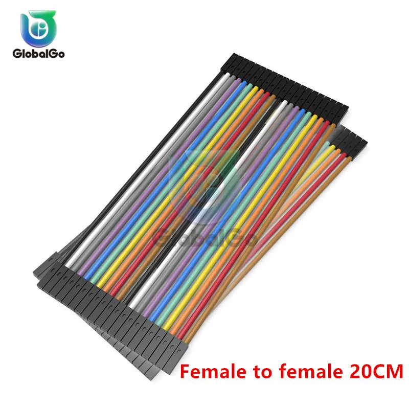 Female to female20CM DuPont Line 10 см 20 см 30 см мужской и женский мужской женский джемпер провод Dupont кабель для arduino DIY KIT - Цвет: Female to female20CM