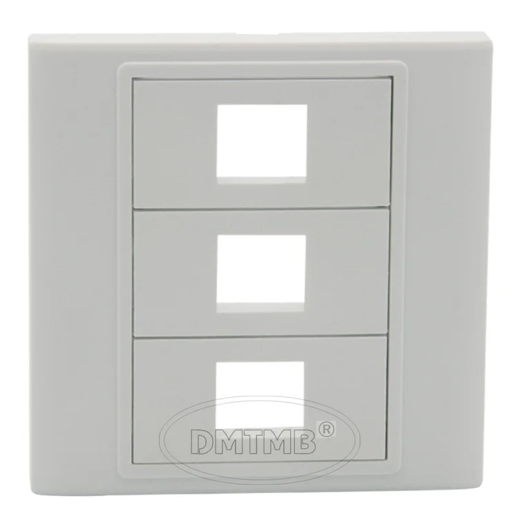 

86 wall plate face plate with 3 keystone ports