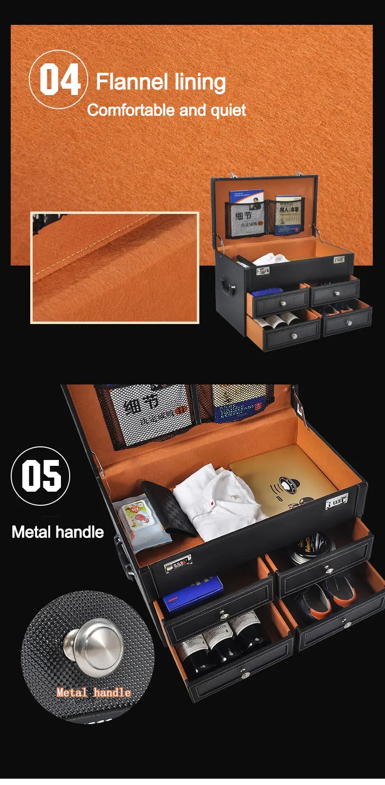 Caixa de Armazenamento Tronco para Jaguar Land Rover Range Aurora F-ritmo Mkc Lincoln Lexus rx Luxo Organizador Carro 23 Organizadores