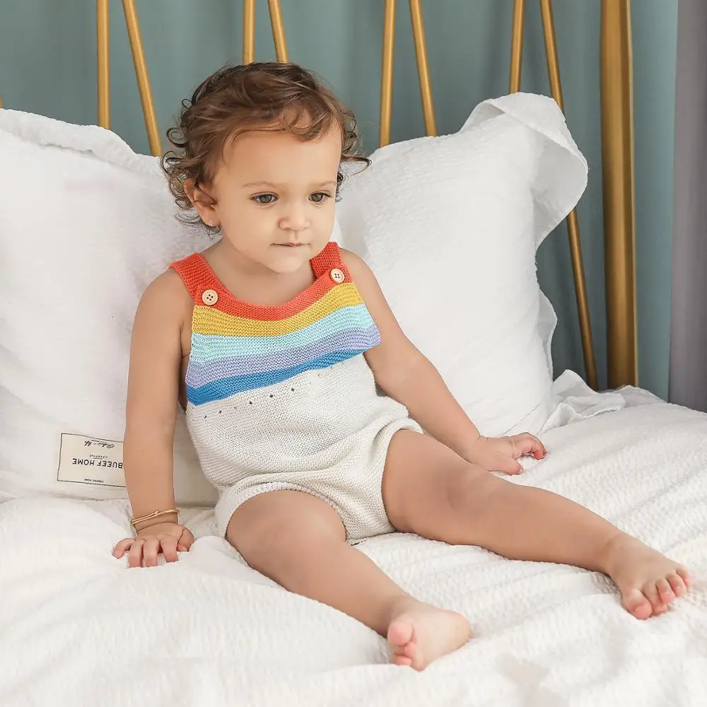 Newborn Baby Bodysuits Spring Summer Infant Boys Girls Onesie Body Tops Sleeveless Kids Bebes Jumpsuits Children's Costumes 0-2Y