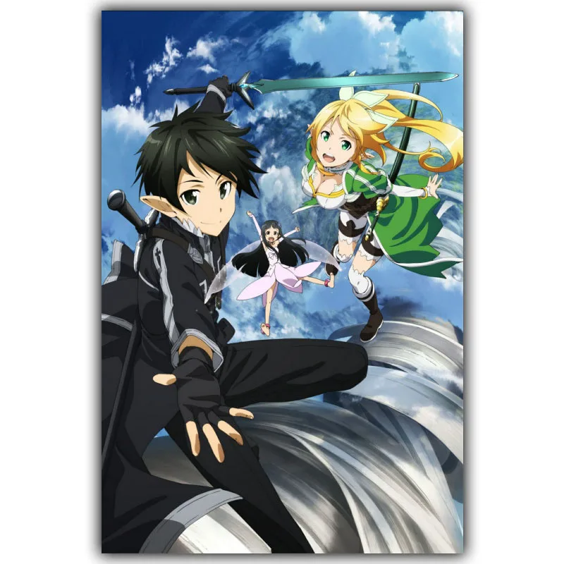Sword Art Online Poster Popular Classic Japanese Anime Home Decor Silk Poster Picture Print Wall Decor 30x45cm 50x75cm Sword Art Online Poster Popular Classic Japanese Anime Home Decor Silk Poster Picture Print Wall Decor 30x45cm 50x75cm