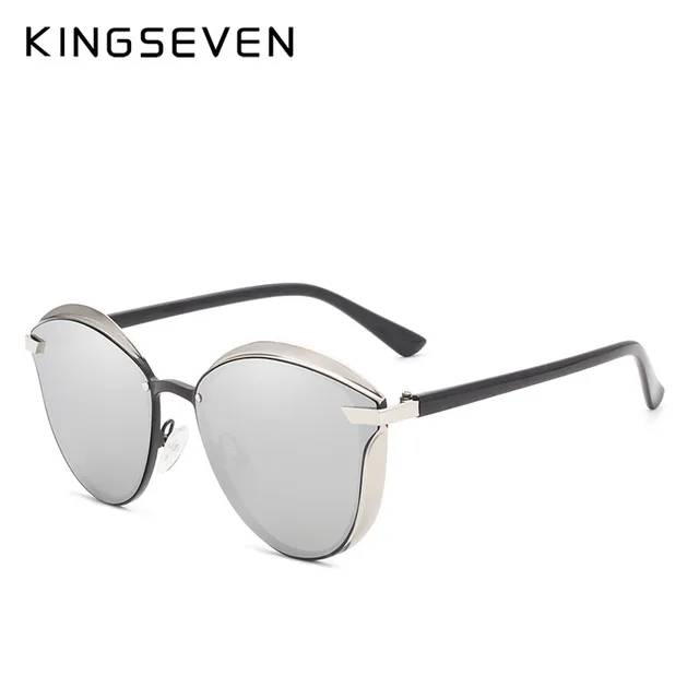 KINGSEVEN-gafas sol estilo ojo gatoanteojos de 