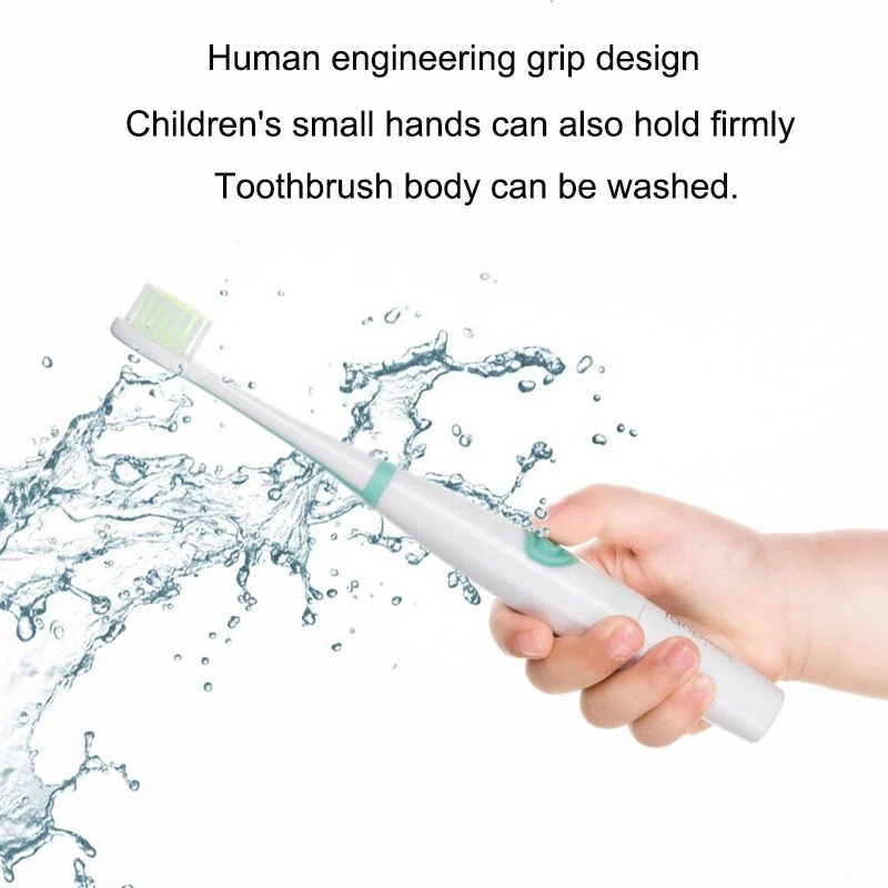 

1 Set Electric Toothbrush with 4 Brushs Heads Oral Cleaning Children Battery Operated Teeth Brush for Supplies