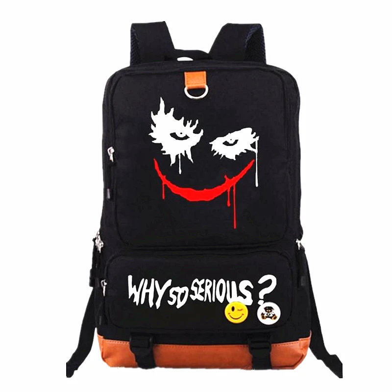 New 2019 Suicide Squad Joker Harley Quinn Backpack Laptop Bags