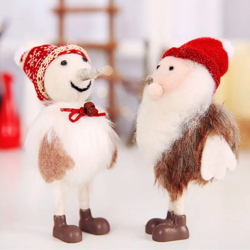 

Christmas Felt Snowman Old Man Doll Ornament Christmas Decorations Ornament Children Gift Present Decorations Home navidad 2018