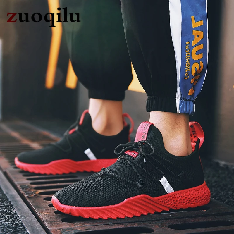 2019 Woven Men Casual Shoes Breathable Male Shoes Tenis Masculino Shoes Zapatos Hombre Sapatos Outdoor Shoes Men black #340