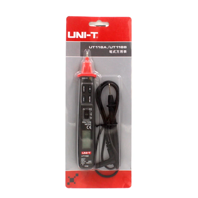 UNI T UT118B ручка Тип Цифровой мультиметр EF Функция DC/AC Напряжение постоянной ёмкости