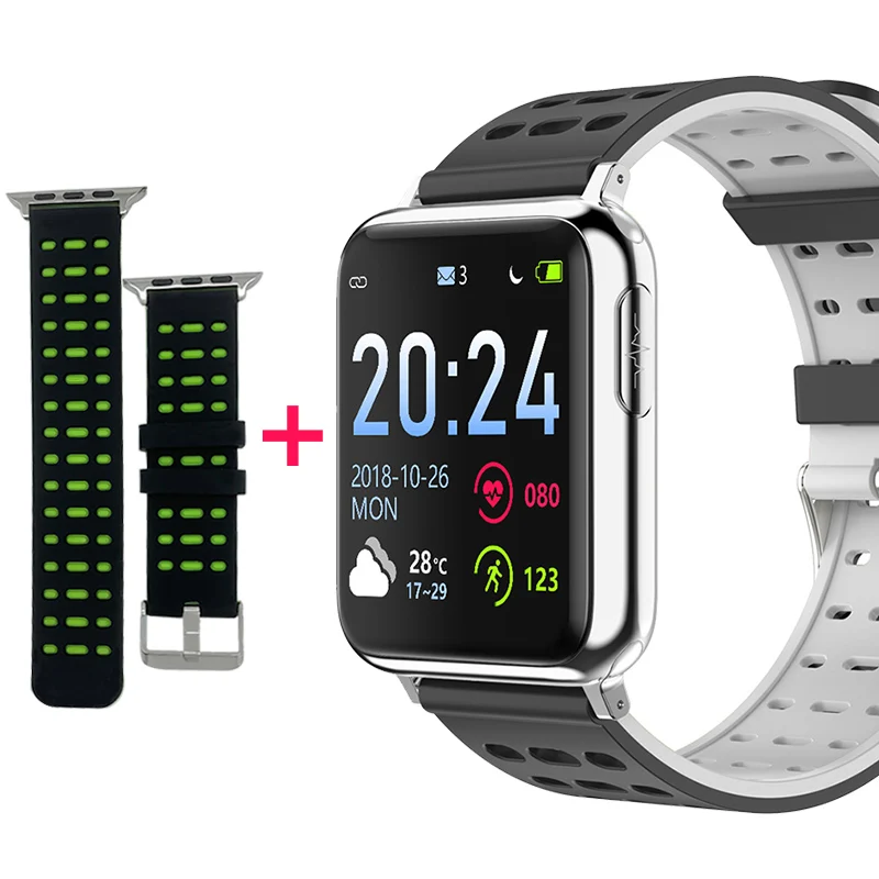 KAIHAI ЭКГ PPG SpO2 фитнес-трекер, умные часы для здоровья, кровяное давление, пульсометр, умные часы для android ios - Цвет: Combination 1