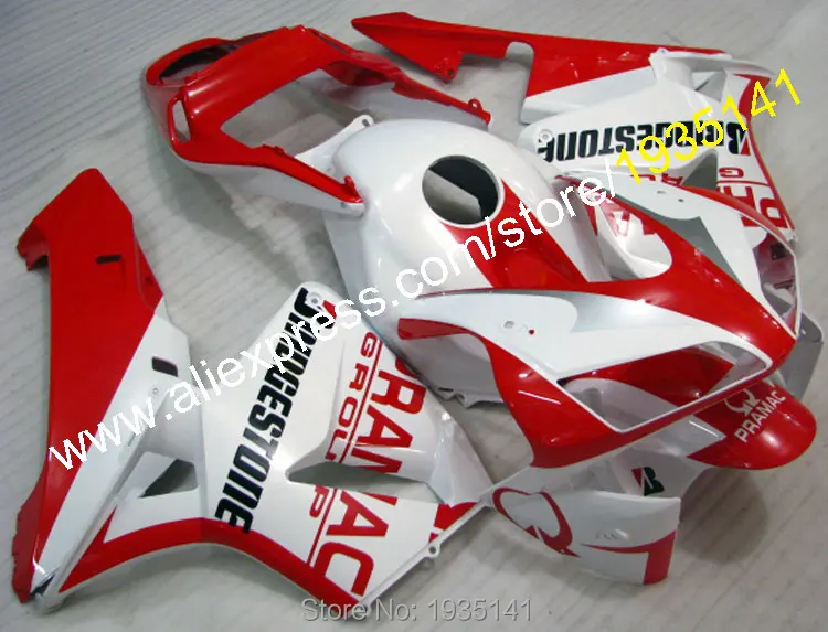 

Hot Sales,Plastic Fairings For Honda CBR600RR F5 2003 2004 CBR 600 RR 03 04 Red White Body ABS Fairing Kits (Injection molding)