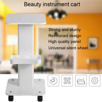 

Beauty Trolley Cart Shelf Universal Rolling Wheels Storage Rack Trolley Face Skin Care Machine Tools