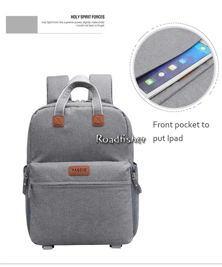 Roadfisher водонепроницаемый DSLR цифровой SLR камера рюкзак путешествия рюкзак сумка 15 ''ноутбук Вставить чехол для Canon Nikon sony