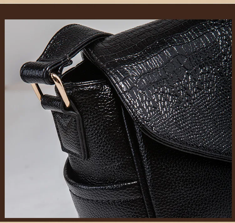 NIGEDU 3D крокодиловые женские сумки-мессенджеры, модная женская сумка на плечо, высокое качество, искусственная кожа, женские сумки через плечо, бренд Bolsa