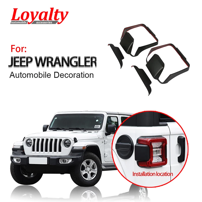 Наклейка на задсветильник ру Jeep Wrangler JL 2018 2019|Хромирование| |