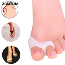 2 шт = 1 пара Педикюр Уход за ногами инструмент шолл вальгусная большая кость пальца ноги буйон гелевый корректор пальцев ног сепаратор пальцев ног инструменты